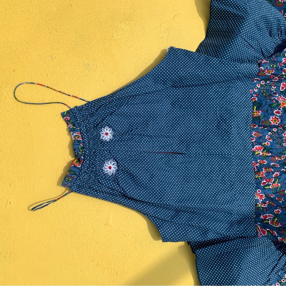 ANTHROPOLOGIE KOPAL embroidered dress Small floral print NWT new tiered halter - Picture 7 of 16